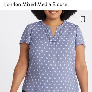 41 HAWTHORN London Mixed Media Blouse